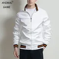 New Men's Stand Collar Sweatwear Casual Zipper Jacket Outdoor Sports Windbreaker Solid Color Coat