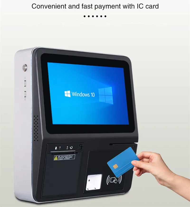 Android-/Fenstersystem-Registrierkasse 11,6-Zoll-Touchscreen POS-Kassierer 80-mm-Belegdrucker für Business Store Loyverse All in Image