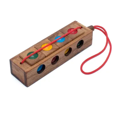 Farbwürfel Holz Denkaufgabe Puzzles für Kinder Erwachsene Tdah IQ Spielzeug Sofort verrückte Juegos Image