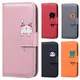 Étui de téléphone en cuir mignon pour Samsung Galaxy étui à rabat portefeuille animal Kawaii A53