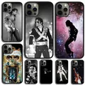 Coque de téléphone souple Michael Jackson coque pour iPhone 15 14 SE 2020 Poly XS 11 12 13 Mini Pro