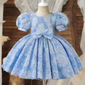 Robes de soirée vintage pour filles robe de princesse pour enfants vêtements élégants pour bébés