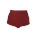 Avia Athletic Shorts: Burgundy Print Activewear - Women's Size 20