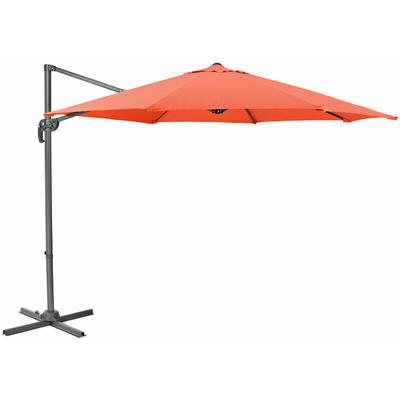 Ampelschirm Orange 3m Sonnenschirm Alu dreh schwenk Schirm Garten Terrasse - Svita