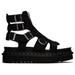 Olson Nubuck Gladiator Zip Sandals