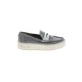 MICHAEL Michael Kors Flats: Slip-on Platform Casual Gray Shoes - Women's Size 7 - Almond Toe
