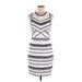 Adelyn Rae Casual Dress: White Graphic Dresses - Women's Size Medium