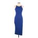 Soprano Casual Dress - Bodycon: Blue Dresses - Women's Size Medium