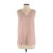 Maurices Sleeveless Blouse: Pink Tops - Women's Size Small