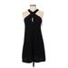 Zara Basic Casual Dress - A-Line: Black Solid Dresses - New - Women's Size Small