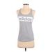 Adidas Active Tank Top: Gray Activewear - Women's Size Small