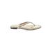 J.Crew Flip Flops: Ivory Shoes - Women's Size 10 1/2