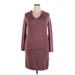 Torrid Casual Dress - Sweater Dress: Burgundy Marled Dresses - Women's Size 2X Plus