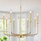 Farmhouse Candle Chandelier 6-Light 26.2 for Living Room, Rustic Industrial Pendant Ceiling Light fixture, Vintage Ceiling Hanging Lamp for Bedroom Hallway Kitchen Dining Room Foyer 110-240V