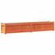 Vidaxl - Fioriera Giardino Marrone Cera 180x31x31 cm Legno Massello Pino