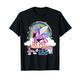 Einhorn, Motiv Rainbow In My Double Digits, für Kinder zum 10. Geburtstag T-Shirt