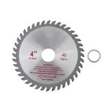 4inches Circular Saw Blade 40T Teeth Cemented Carbide Circular Saw Blade Wood Cutting Tool Bore Diameter Woodworking Rotary Cutting Disc Wood Cutting Tool Bore Diameter 20mm