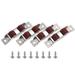 12 Pcs Translation Window Double Flat Wheel Sliding Doors Rollers Width Pulley Two Wheels Sash Stainless Steel