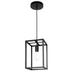 1-Light Farmhouse Black Kitchen Island Pendant Light Modern Hanging Pendant Light Fixtures with Metal Cage Industrial Pendant Lighting for Living Room Bedroom