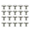 Miuline 10PCS Cabinet Knobs Stainless Steel Brushed Pull Handle Round Mushroom Shape 30mm With Screws For Kitchen Bathroom Bedroom