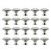 Miuline 10PCS Cabinet Knobs Stainless Steel Brushed Pull Handle Round Mushroom Shape 30mm With Screws For Kitchen Bathroom Bedroom