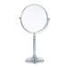 fcya Makeup Mirror Magnifying Mirror NG01 1/20X Magnification Large Table top Two-Sided Swivel Vanity Mirror Chrome FinishStyle 1-8 inches