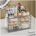 COMVTUPY Clear Makeup Organizer NG01 with Acrylic Drawers - Ideal Makeup Organizer for Vanity or Dresser with Clear Storage Drawers 1 Top 4 Drawers Pattern B