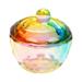 Tiezhimi Put Nail Decoration Cup Dazzling Crystal Cup With Lid Glass Crystal Cup Color Plated Crystal Cup Colorful Crystal Cup Wash Brush Pen Cup