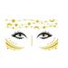 abkekeiui Temporary Face Tattoo Stickers Freckle Freckle Telling Face Gold Glitter Metal Tattoo Professional Makeup Costume
