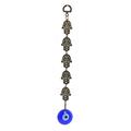 Blue Evil Eye Pendant Vintage Bronze 3.5CM Blue Evil Eye Pendant Car Home Office Ornament Decor Gift