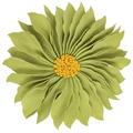 Fennco Styles Handmade Garden 3D Sunflower Decorative Throw Pillow 13 Round