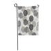 KDAGR Gray Black and White Abstract Simple Striped Circles Geometric Garden Flag Decorative Flag House Banner 12x18 inch