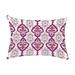 Simply Daisy 14 x 20 Bombay Purple Decorative Abstract Outdoor Throw Pillow