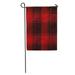 KDAGR Red Tartan Plaid Pattern High Detail Abstract Colorful onto Garden Flag Decorative Flag House Banner 28x40 inch