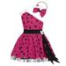 dmqupv 6M-6Y Baby Girl Dresses Kids Caveman Historical Stone Age Birthday Outfits for Girls Boys Dress Up Party Photo Dress+Headband Hot Pink 2-3 Years