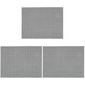 3 Pieces Mats for Oven BBQ Grill Mesh Mat Barbecue Wire Pad Mesh Pad Net Glass Fiber