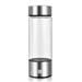 IMossad Hydrogen Water Bottle 18 Oz Portable Hydrogen Water Ionizer Machine Hydrogen Water Generator Rechargeable Hydrogen Rich Water Glass Health Cup for Home Travel Silver