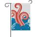 YCHII Octopus Tentacles Sea Creatures Garden Flag Welcome Home House Flags Double Sided Yard Banner Outdoor Decor 1 Piece