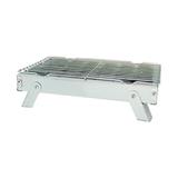 Small Charcoal Grill Stainless Steel Smoker Grill Folding Rack Folding Grill Easy To Carry Small Grill Outdoor Grilling Tools For Outdoor Grilling Camping Travel Picnics Beach Parties (Sliver)