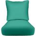 xrboomlife RSH DÃ©cor Indoor Outdoor Deep Seating Cushion Set 24\u201Dx 27\u201D x 5\u201D Seat and 25\u201D x 21\u201D Back Choose Color Ivory (Cream Natural)