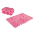 Portable Lightweight Mini Waterproof Folding Cushion Camping Outdoor Companion Cushion Folding Foam Portable Picnic Cushion Stain and Moisture Resistant Cushion Foldable Kneeling Cushion (Pink)