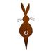 JWDX Card Slot Big Sale Bunny Garden Stake Decorative Garden Stake Metal Rabbit Stake Garden Decoration Rabbit Garden Figure Outdoor Garden Decoration