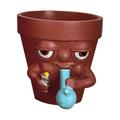 MUJAUIOSSP Funny Pot Planter Succulents Houseplants Personalized Funny Planter Pot Creative Flowerpot Pot Planter Holding Pipe and Lighter Pot Planter for Succulents