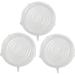 3 PCS 9.8in Large Silicone Stretch Lids Safe in Microwave Dishwasher Refrigerator Reusable Durable Expandable Food Covers or Bowl Covers to Keep Food Fresh Eco-friendly