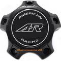 American Racing Satin Black Bolt-On Wheel Center Hub Cap 5 Lug 5x4.5 5x5 for AR890