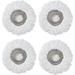 Round Mop Pad Replacement Set For SPRAY-360 Clean Everywhere Spray Mop Kit Machine Washable Up To 100X (4)