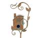 Duklien Bird Nests Garden Decor Birdhouse Garden Stakes House with Pole Large Bird Houses for Courtyard Backyard Patio Outdoor Garden Decor Copper Birdhouse Poles Home Decor A