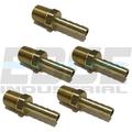 Hose ID To 1/8 Male BSP BSPT Straight Brass Fitting Fuel / AIR / Water / Oil / Gas / (Qty 05)