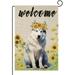 HGUAN Dachshund Garden Flag Sunflower Garden Flag Summer Flag Spring Welcome Yard Flag Floral Dog Flags for Outside 12x18 Double Sided Outdoor Front Porch Decor(9131)