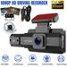 Dash Camera for Cars Cam Front/Rear/Inside Video Recorder IR Night Vision G-Sensor Parking Monitor